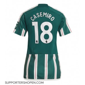 Manchester United Casemiro #18 Borta Matchtröja Dam 2023-24 Kortärmad